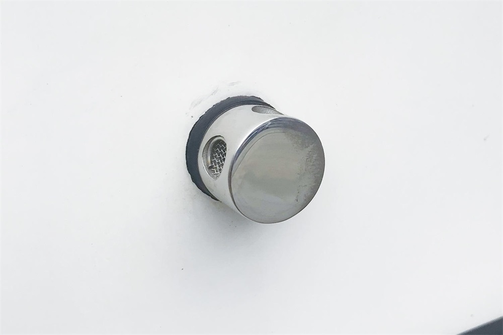 90-stupňový ventil nádrže z nehrdzavejúcej ocele 316